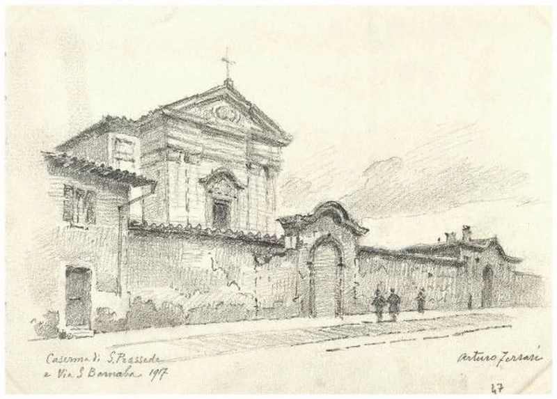Caserma di S. Pressede e Via San Barnaba - Palazzo Morando Costume Moda Immagine, Milano